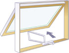 Awning window